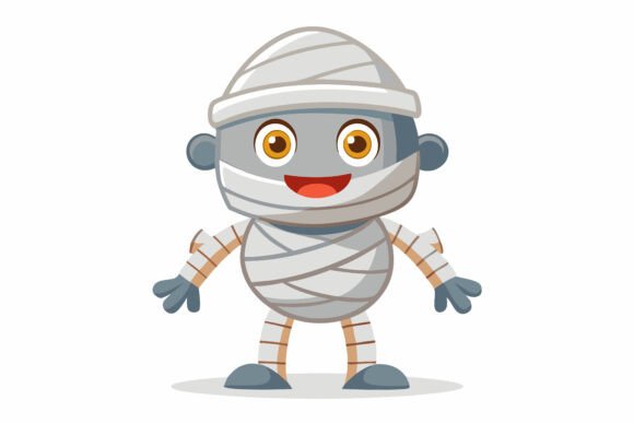 Doodle Vector Cartoon Mummy: Playful Illustration Power