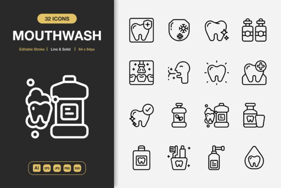 Mouthwash Icons: When a Dual-Style Icon Set Fits Your Workflow and When You Might Need More