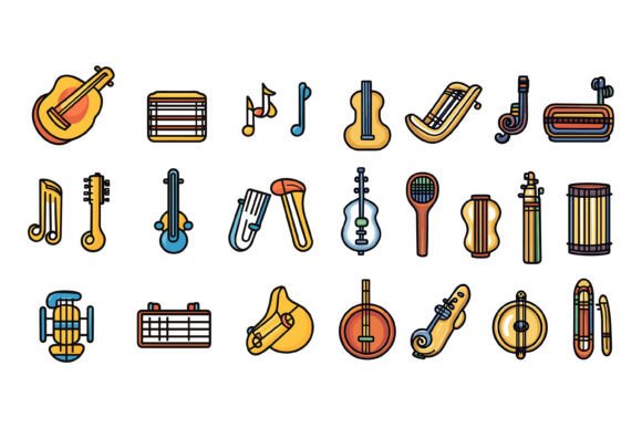 Music Theme Illustration Sets for Creative Projects